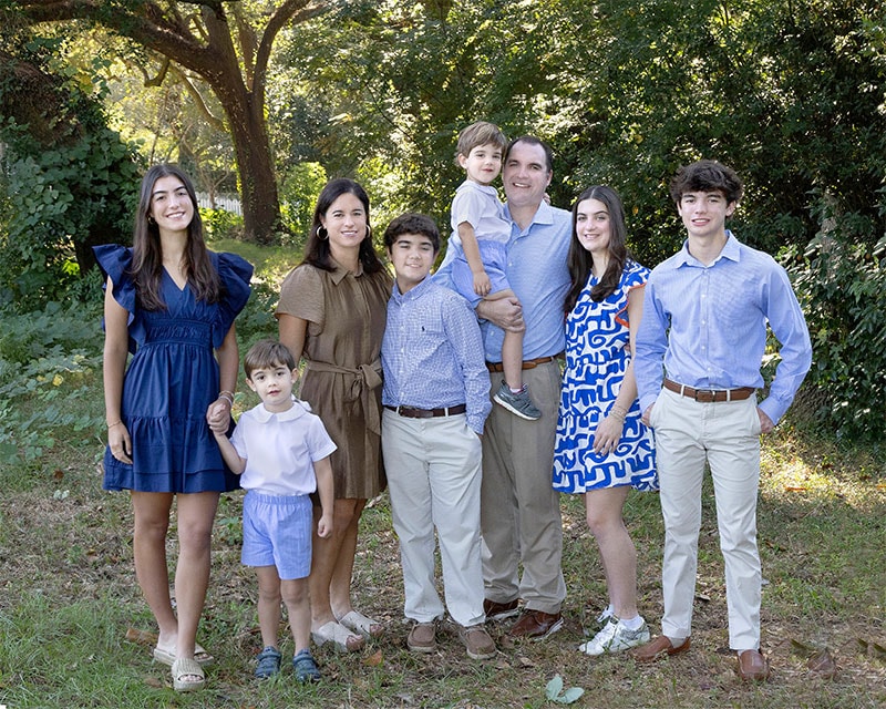 The Barranco family — Johnny, Ginger, and their six children